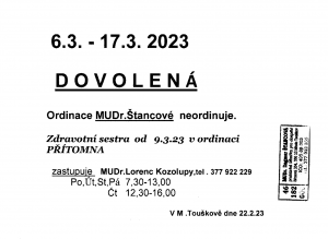 Dovolená Štancová