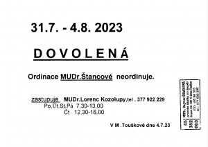 Dovolená Štancová
