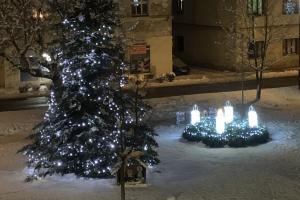 Rozsvěcení stromu a adventního věnce